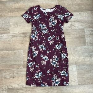 Floral maternity bodycon dress